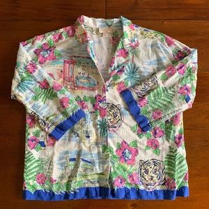 Love by Gap Dreamwell Floral Tiger Pajama Top